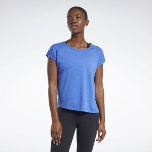 Reebok Burnout T Shirt Damen - Blau - DE 352-PQV